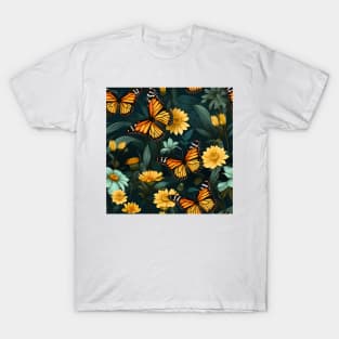 Monarch Butterflies Watercolor 4 T-Shirt